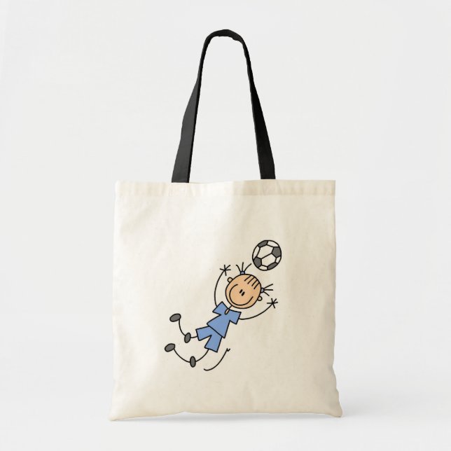 Girl Blue Soccer Uniform Tote Bag (Front)