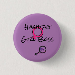 Girl Boss 1 Inch Round Button