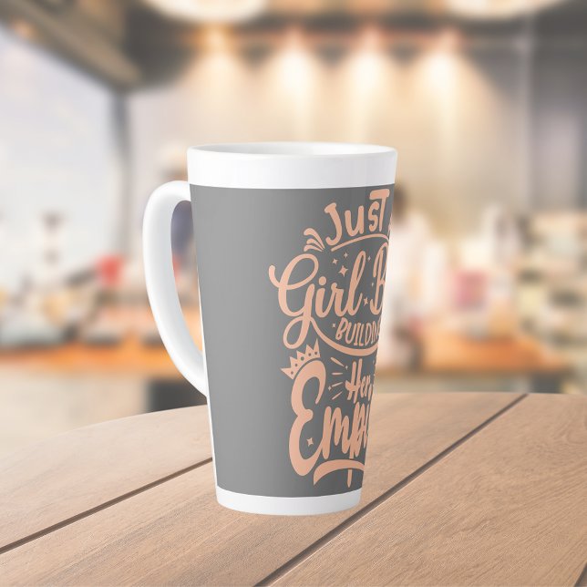 Girl Boss Building Her Empire Word Art  Latte Mug (Creator Uploaded)