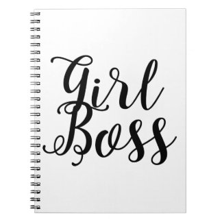 Girl boss calligraphy notebook