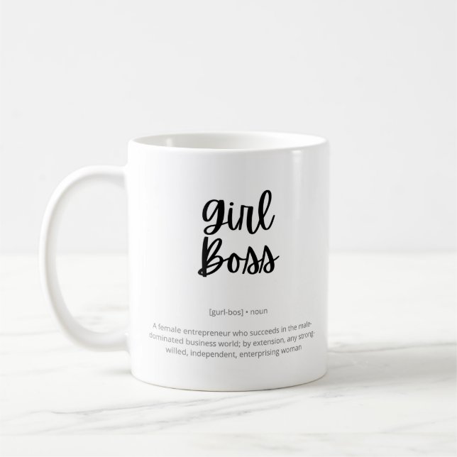 Girl Boss - Female Entrepreneur Coffee Mug (Left)