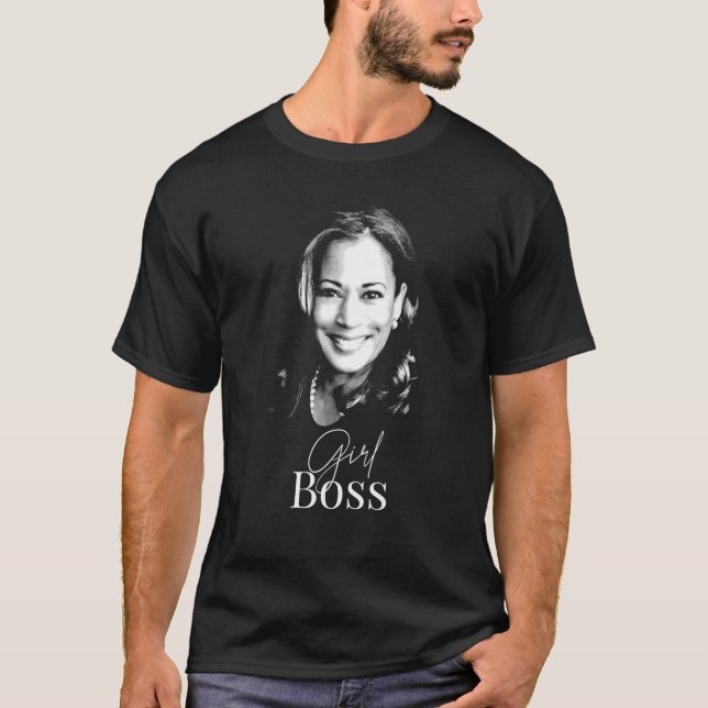Girl Boss Kamala Harris Tshirt pour le Parti libér (Devant)