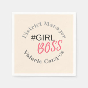 Girl Boss Personalized Napkin