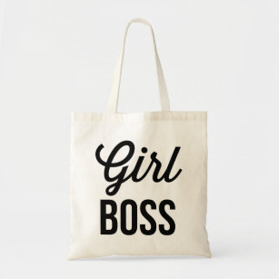 GIRL BOSS   Retro Typography Mug Tote Bag