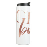 Girl Boss | Rose Gold Black Text |