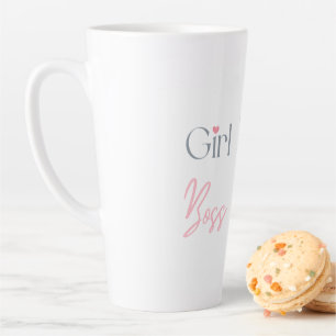 Girl Boss Text Design For Coffee or Tea  Latte Mug