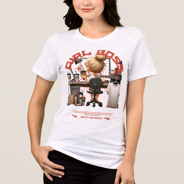 Girl Boss Tri-Blend Shirt (Front)