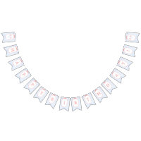 Girl Bow 4th of July Birthday Banner