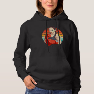 Girl Boxer Female Fighter Women Boxing Knockout Hoodie