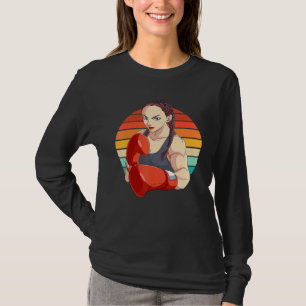 Girl Boxer Female Fighter Women Boxing Knockout T-Shirt