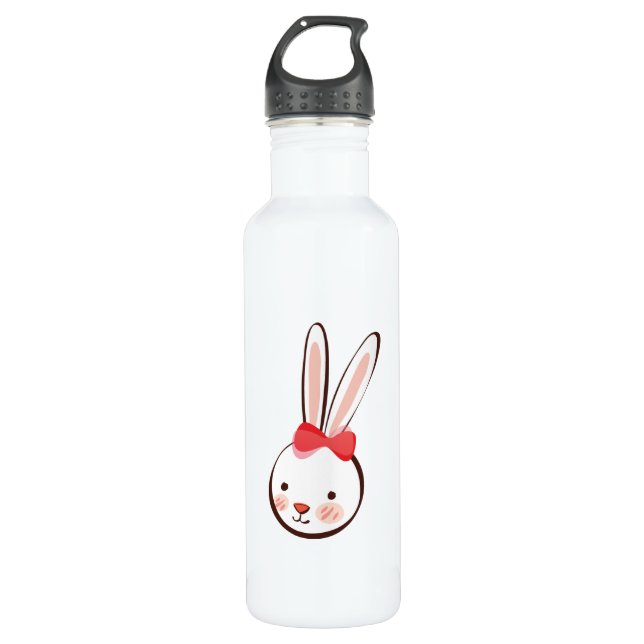 Girl Bunny 710 Ml Water Bottle (Front)