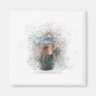 Girl Camera Magnet
