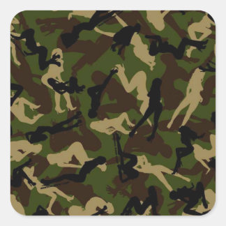Girl Camo Stickers