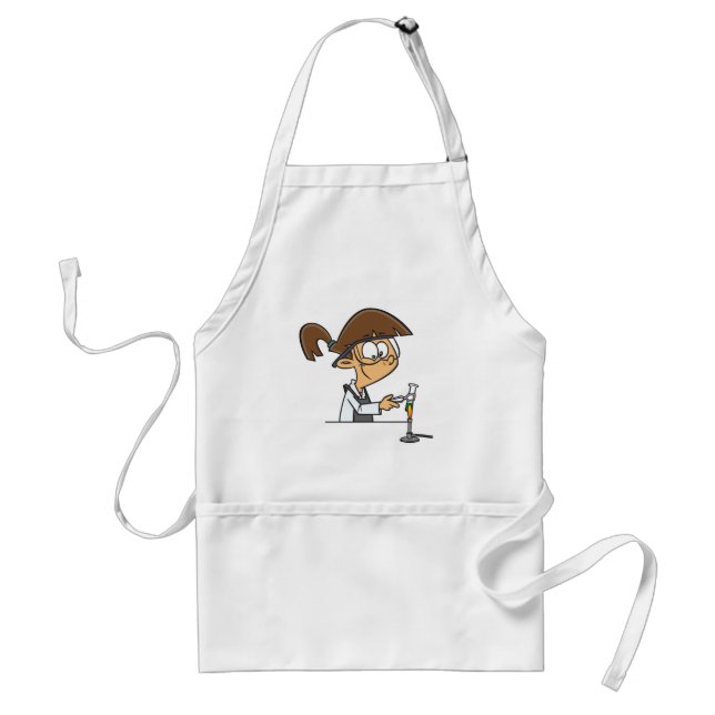 Girl Chemist Conducting Science Experiment Standard Apron (Front)