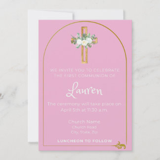 Girl Communion Invitation