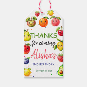 Girl Cute Fruit Birthday Gift Tags