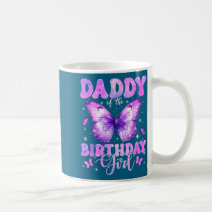 Girl Daddy Birthday Butterfly Family Coffee Mug