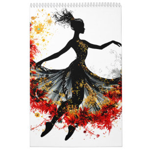 girl dance flowers impulse inspiration spring natu calendar