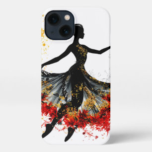 girl dance flowers impulse inspiration spring natu iPhone 13 case