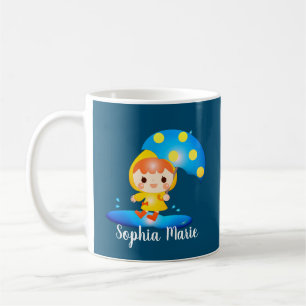Girl Dancing Under the Rain Coffee Mug