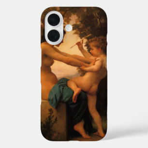 Girl Defending Herself Against Cupid by Bouguereau iPhone 16 Case