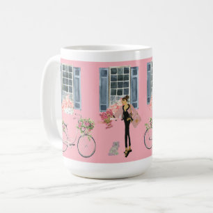Girl Designer Bag Purse Dog Dogs  art print Coffee Mug