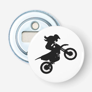 Girl Dirt Bike Bottle Opener