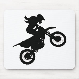 Girl Dirt Bike   Mouse Pad