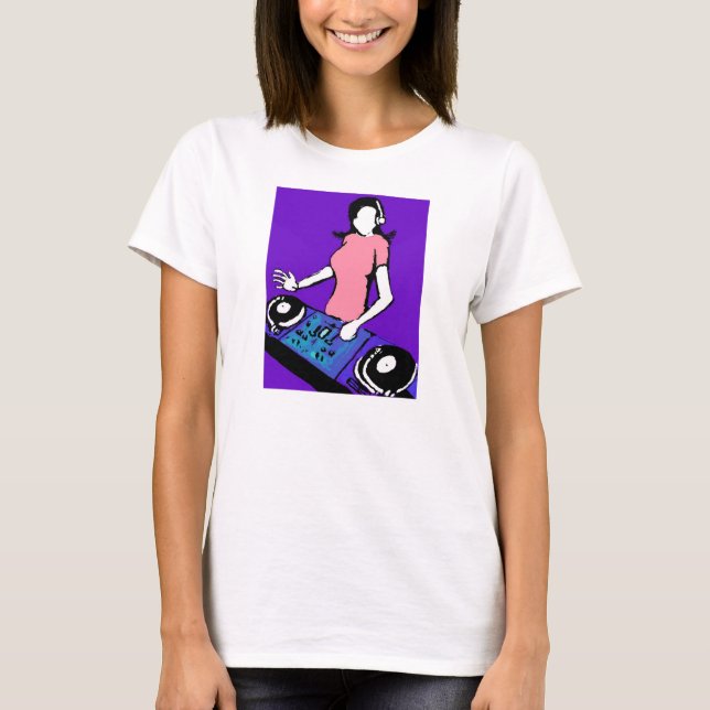 Girl Dj T-Shirt (Front)