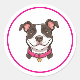 Girl Dog Pitbull Sticker
