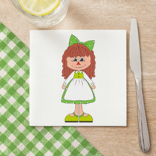 Girl Doll Napkins