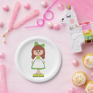 Girl Doll Paper Plates