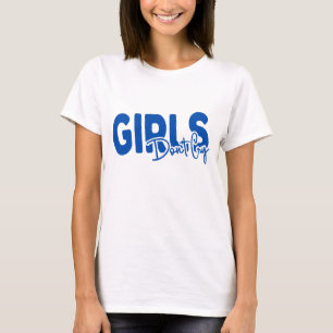 Girl Don't cry typograpy white T-shirt