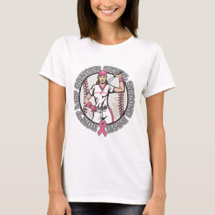 Girl-Don't Let Cancer Steal 2nd Base-Breast Cancer T-Shirt