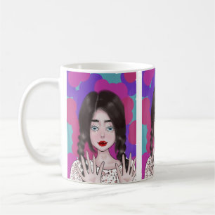 Girl Drawing Coffee Mug