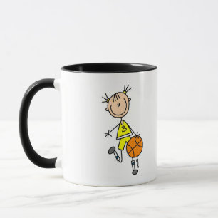 Girl Dribbling Basketball Tshirts and Gifts Mug