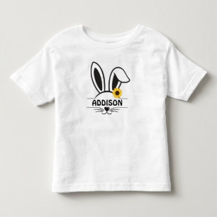 Girl Easter Bunny Face Toddler T-shirt