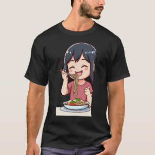 Girl Eating Spaghetti - 3  T-Shirt