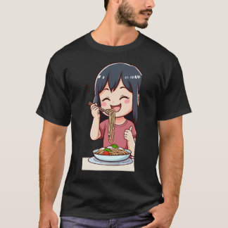 Girl Eating Spaghetti - 3 T-Shirt