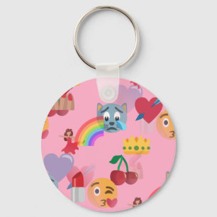 girl emoji keychain