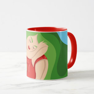 Girl enjoying the moment mug