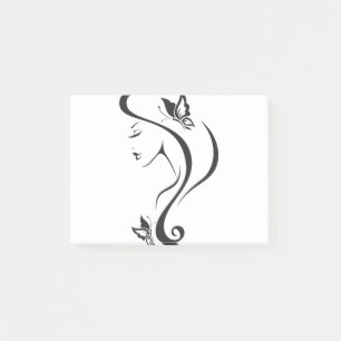 Girl Face Beautiful Art Post-it Notes