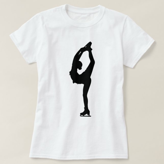 Girl figure skater shirt (Design Front)
