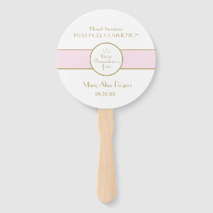 Girl First Communion custom  Hand Fan