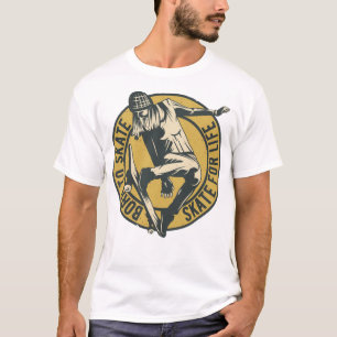 Girl flying on skateboard T-Shirt
