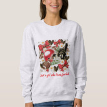 girl football fan sweatshirt 
