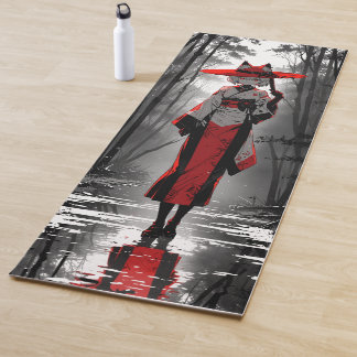 girl forest red path manga hellsing fan art yoga mat