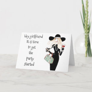 *GIRL FRIEND* IT'S *YOUR BIRTHDAY* LET'S CELEBRATE CARD