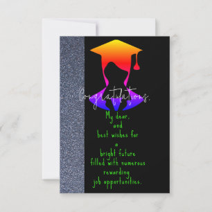 Girl friend's graduation  card
