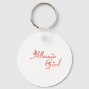 Girl from Albania Keychain